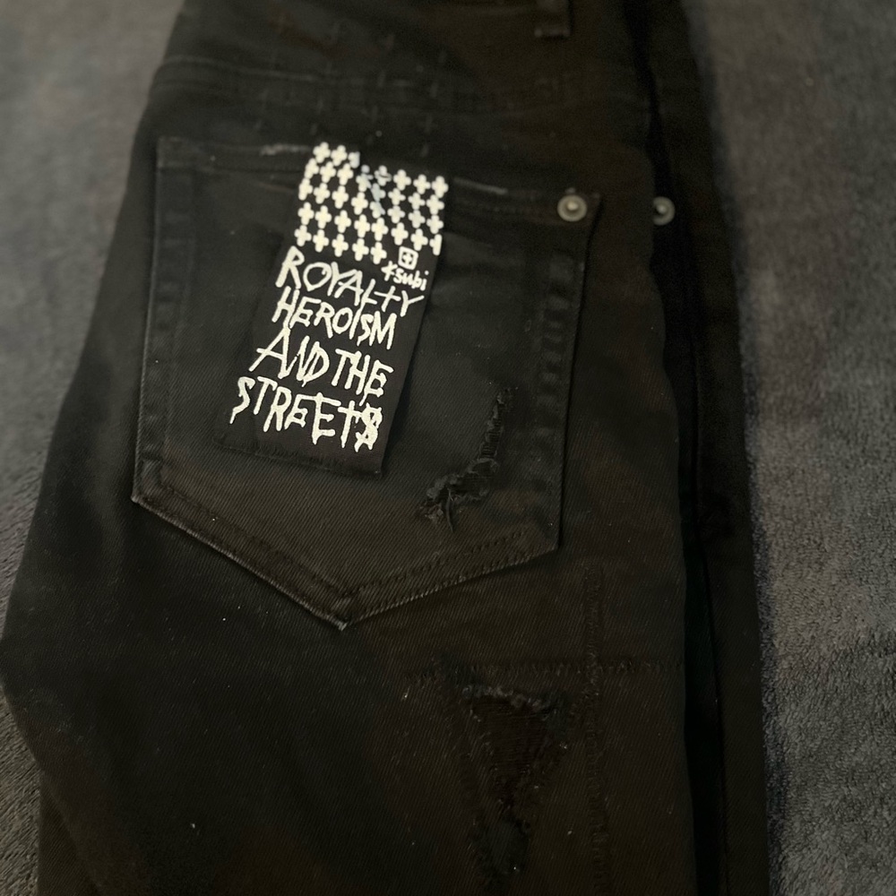 Royal Heroism Black Jeans